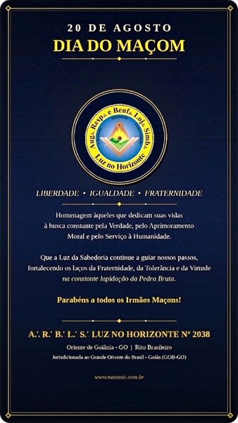 LOJA LUZ NO HORIZONTE COMEMORA DIA DO MAÇOM