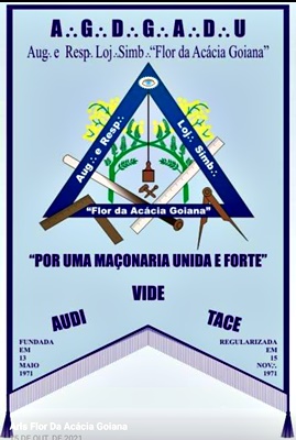 Estandarte da Loja Maçônica Flor da Acácia Goiana 1816